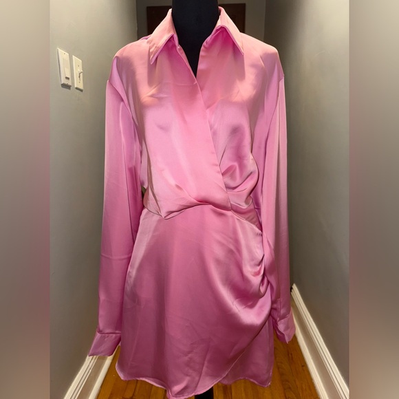 None Dresses & Skirts - Pink silk dress